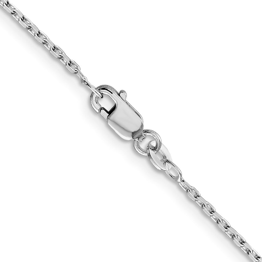 FJC Finejewelers 925 Sterling Silver Rhodium Plated Beveled Oval Cable Chain 26 Inches x 1.5 mm