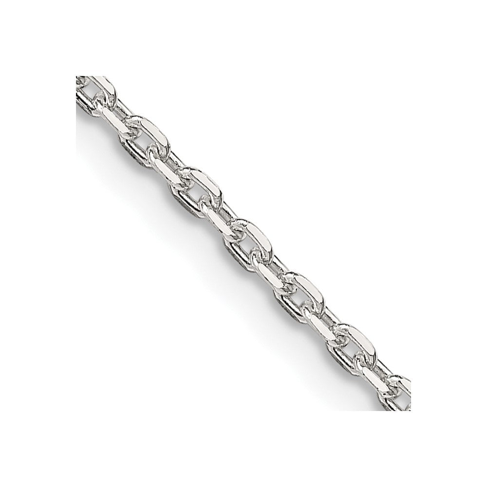 FJC Finejewelers 925 Sterling Silver Beveled Oval Cable Chain 26 Inches x 2 mm