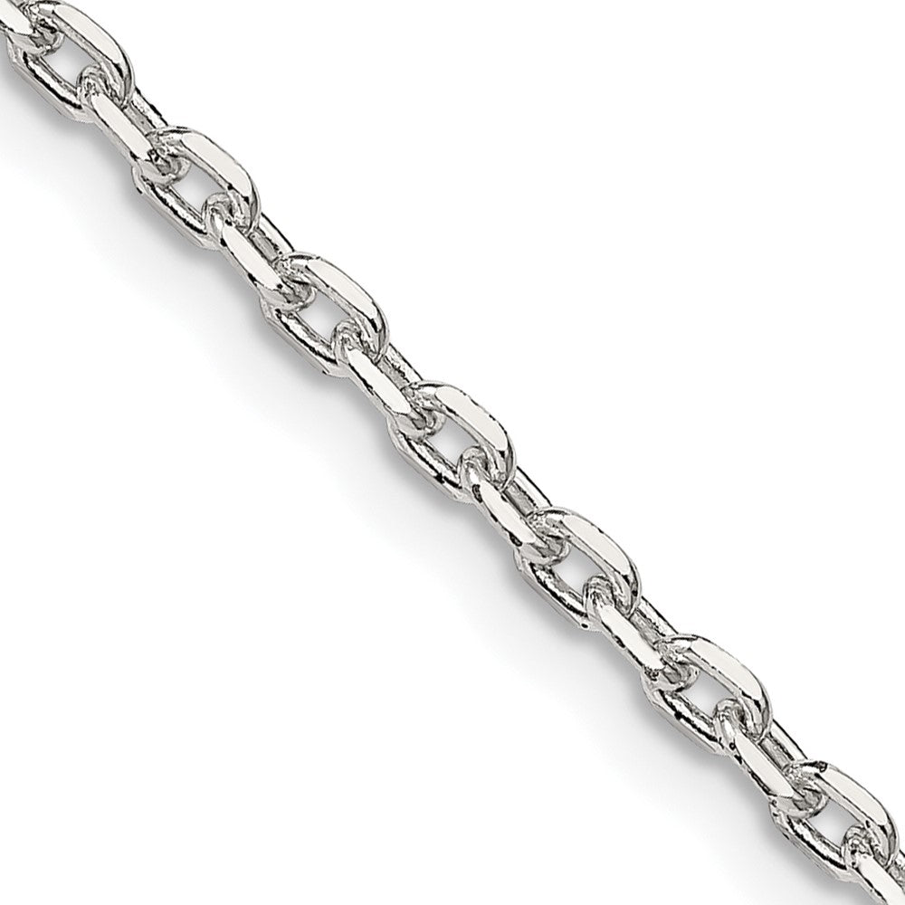 FJC Finejewelers 925 Sterling Silver Beveled Oval Cable Chain 36 Inches x 2.75 mm