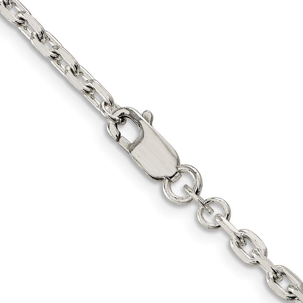 FJC Finejewelers 925 Sterling Silver Beveled Oval Cable Chain 28 Inches x 3.25 mm