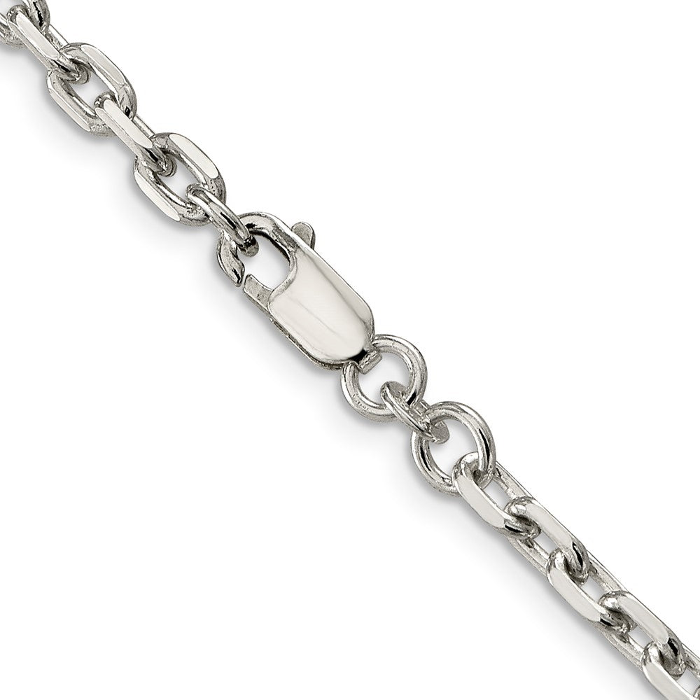 FJC Finejewelers 925 Sterling Silver Beveled Oval Cable Chain 30 Inches x 3.95 mm