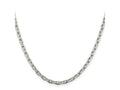 FJC Finejewelers 925 Sterling Silver Beveled Oval Cable Chain 30 Inches x 3.95 mm