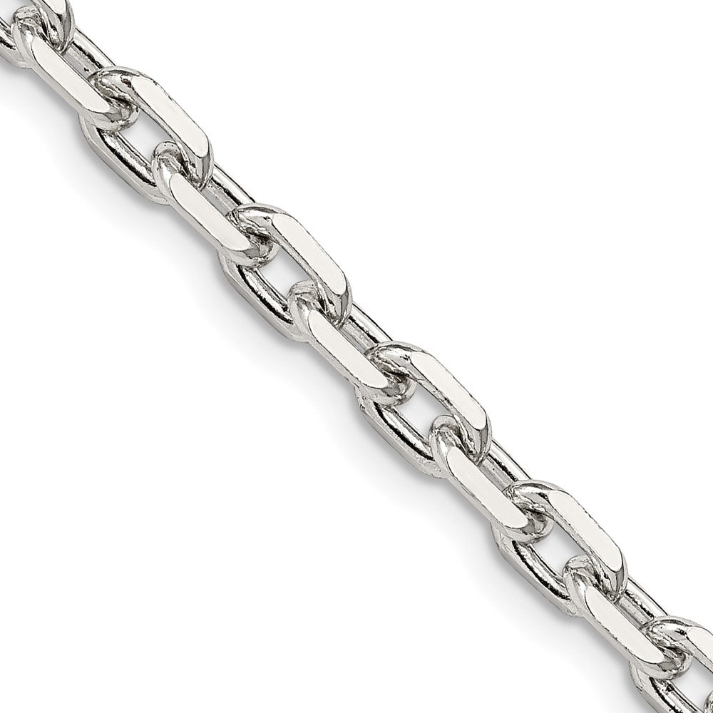 FJC Finejewelers 925 Sterling Silver Beveled Oval Cable Chain 26 Inches x 4.9 mm
