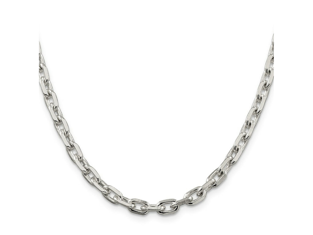 FJC Finejewelers 925 Sterling Silver Beveled Oval Cable Chain 22 Inches x 5.4 mm