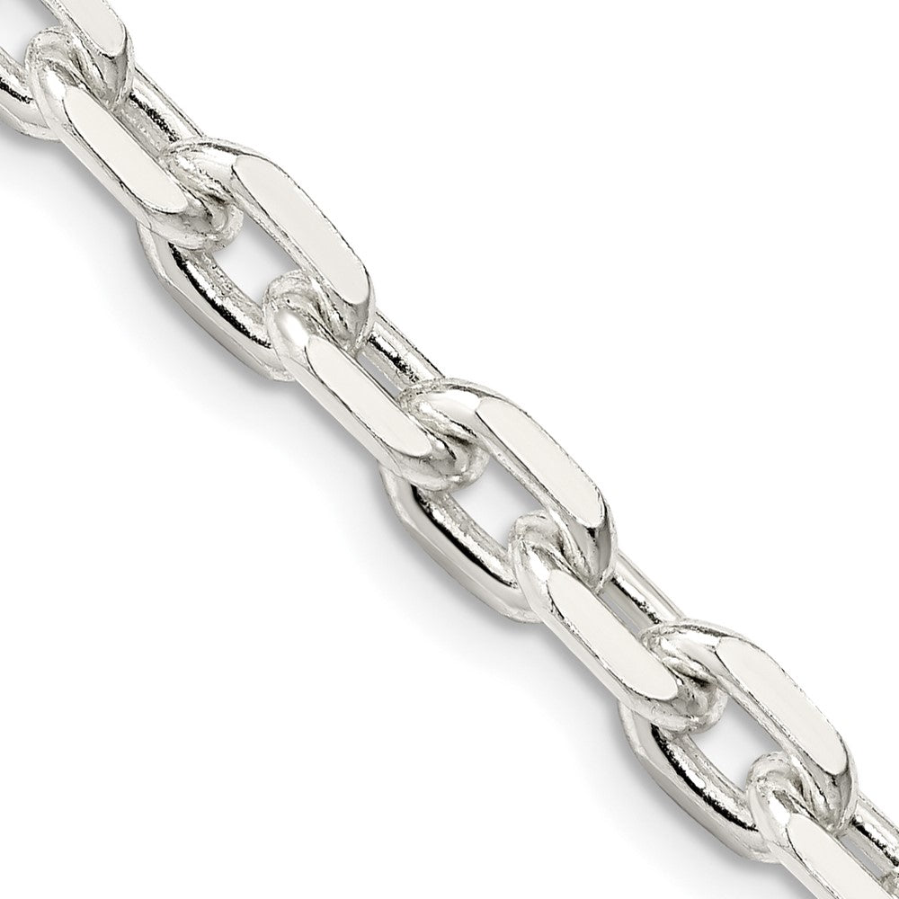 FJC Finejewelers 925 Sterling Silver Beveled Oval Cable Chain 26 Inches x 5.4 mm