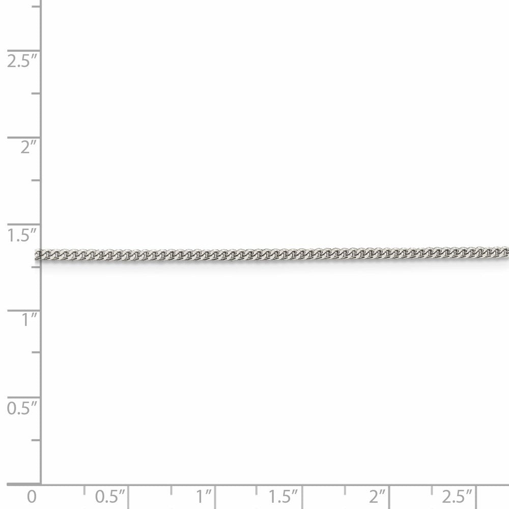 FJC Finejewelers 925 Sterling Silver Curb Chain 24 Inches x 1.75 mm