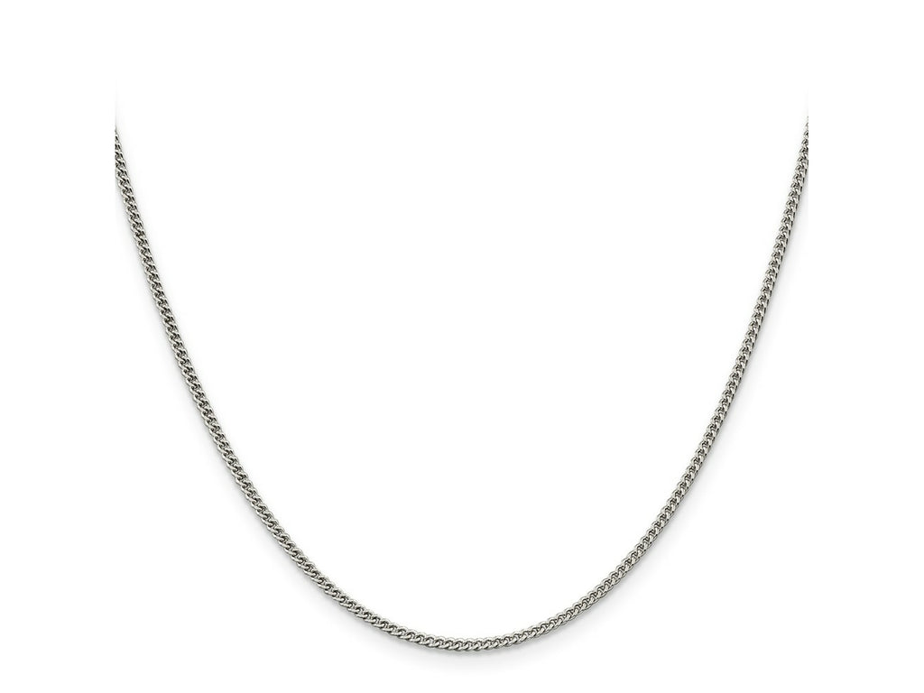 FJC Finejewelers 925 Sterling Silver 1.75mm Curb Chain Anklet 9 Inches x 1 mm