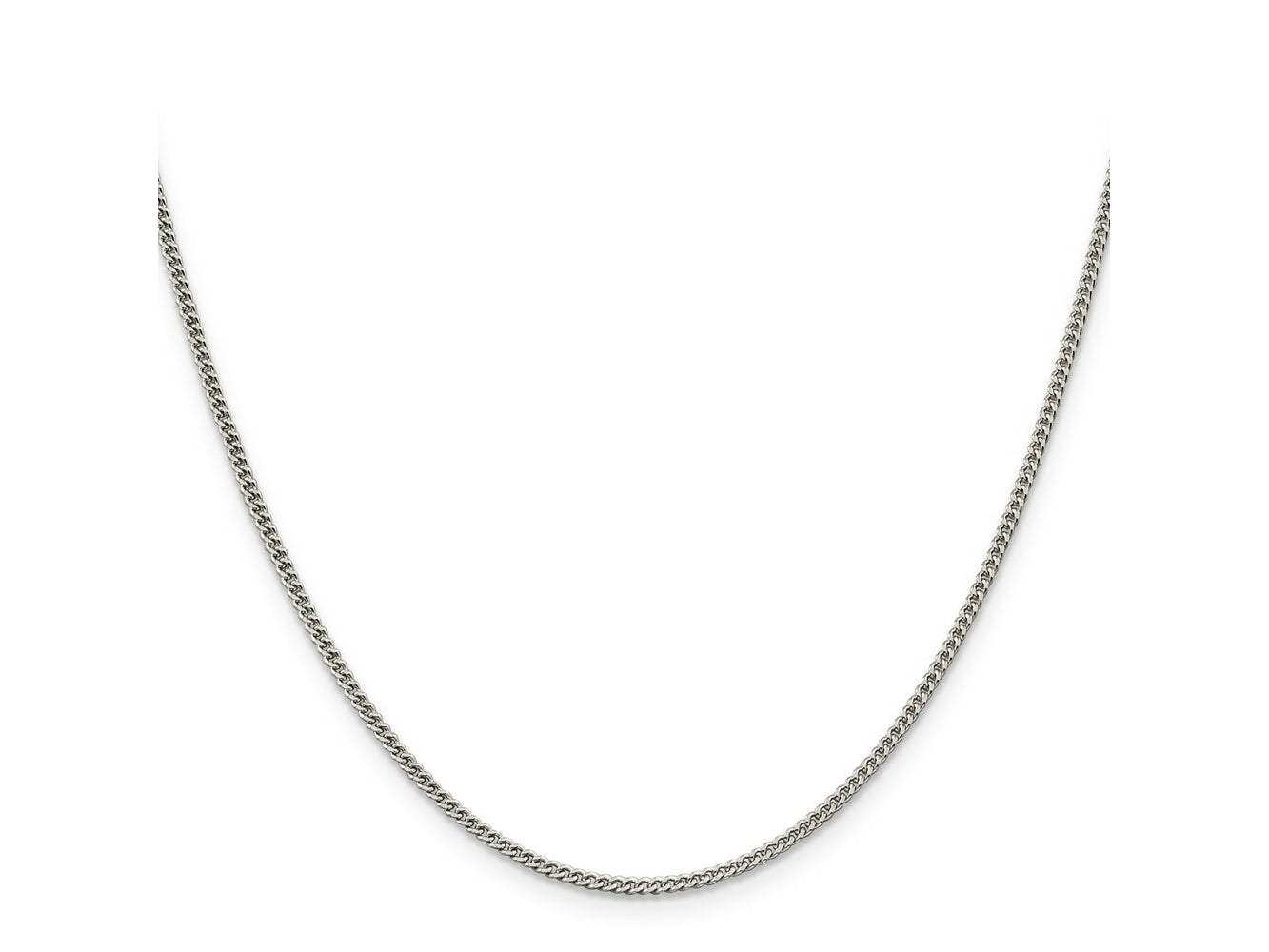 FJC Finejewelers 925 Sterling Silver 1.75mm Curb Chain Anklet 9 Inches x 1 mm