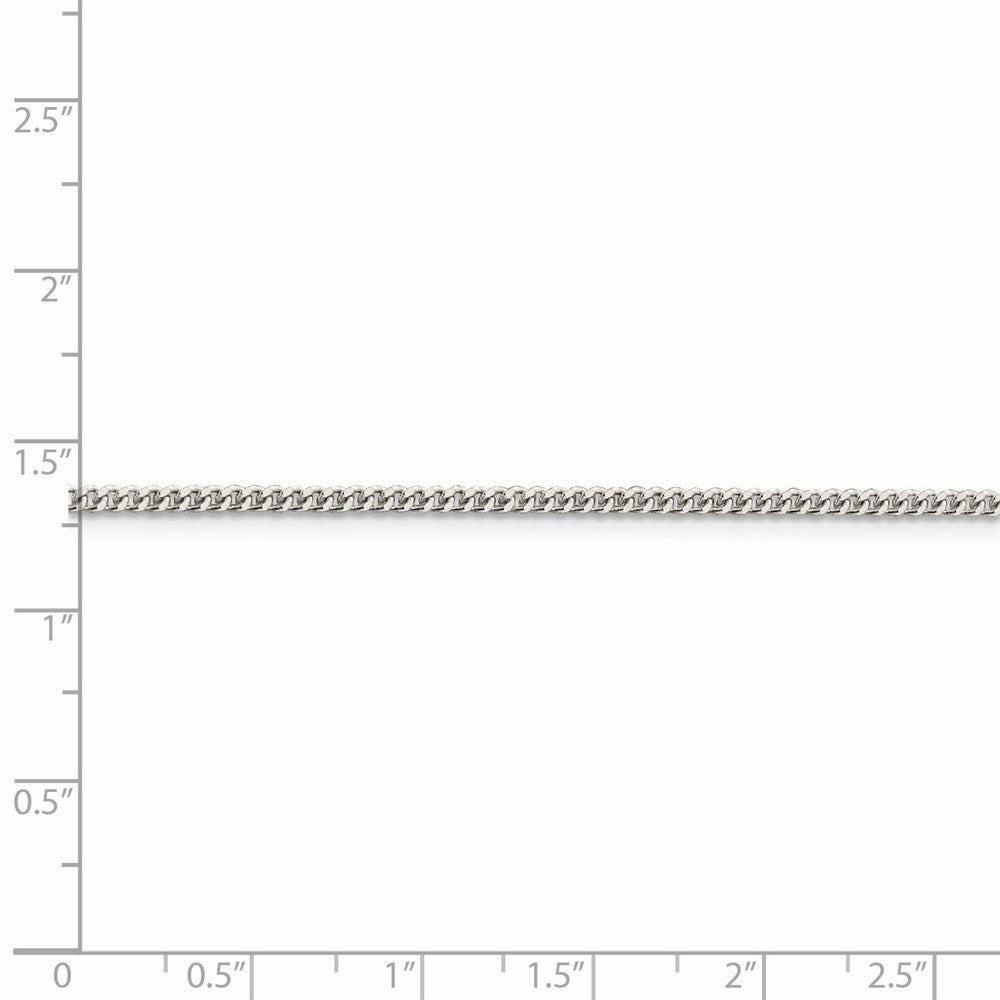 FJC Finejewelers 925 Sterling Silver Curb Chain 24 Inches x 2 mm