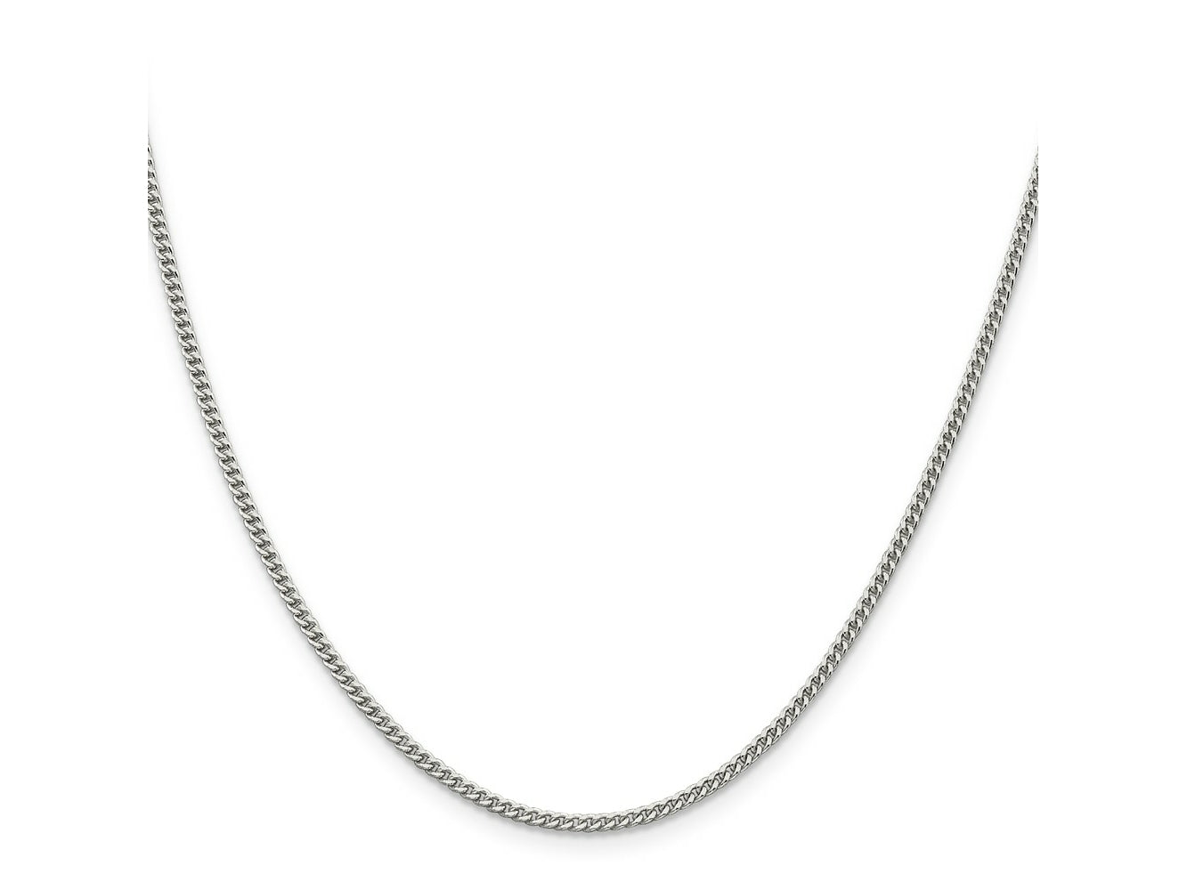 FJC Finejewelers 925 Sterling Silver Curb Chain 24 Inches x 2 mm