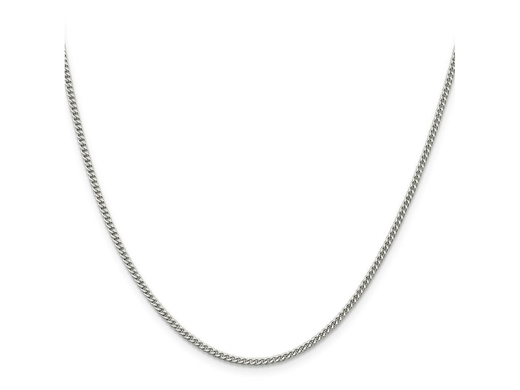 FJC Finejewelers 925 Sterling Silver Rhodium Plated Curb Chain 30 Inches x 2 mm
