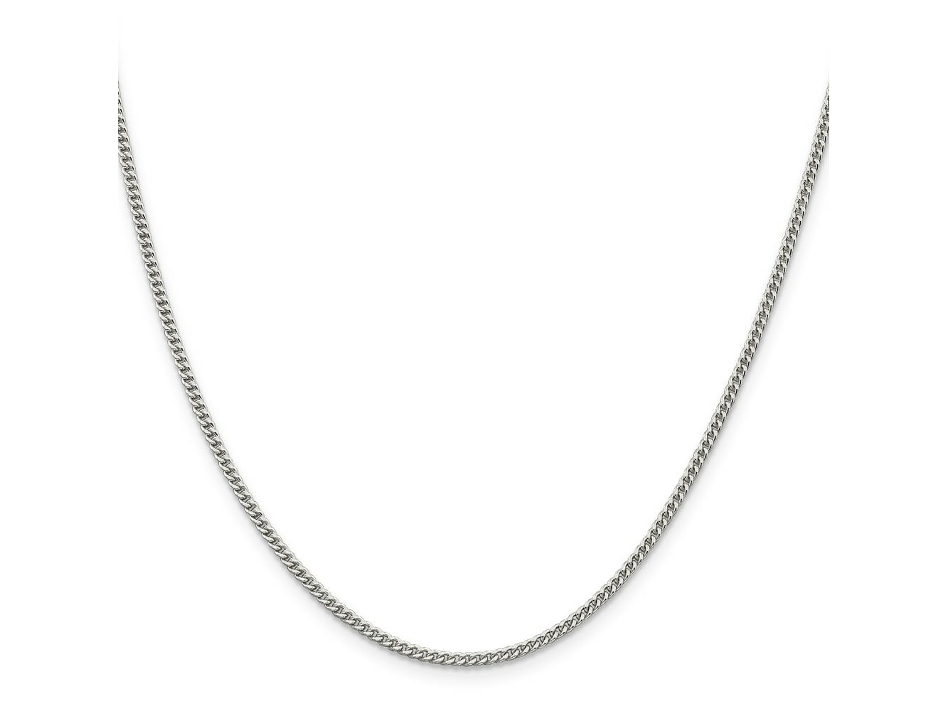 FJC Finejewelers 925 Sterling Silver Rhodium Plated Curb Chain 30 Inches x 2 mm
