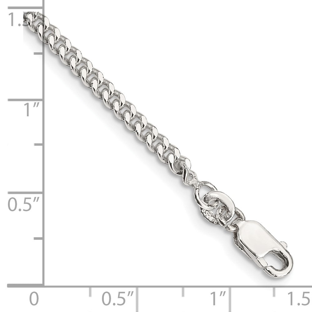 FJC Finejewelers 925 Sterling Silver Curb Bracelet Chain 8 Inches x 3 mm