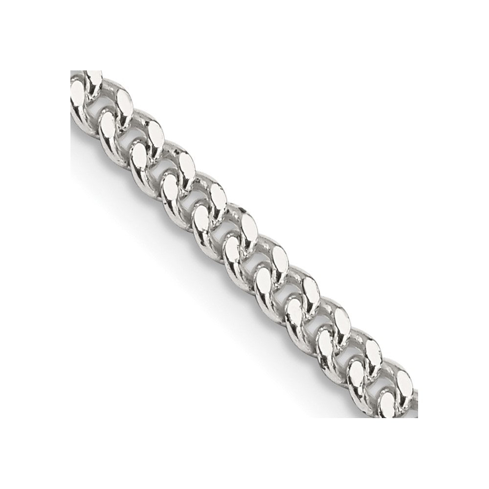 FJC Finejewelers 925 Sterling Silver Curb Chain Anklet 9 Inches x 3 mm
