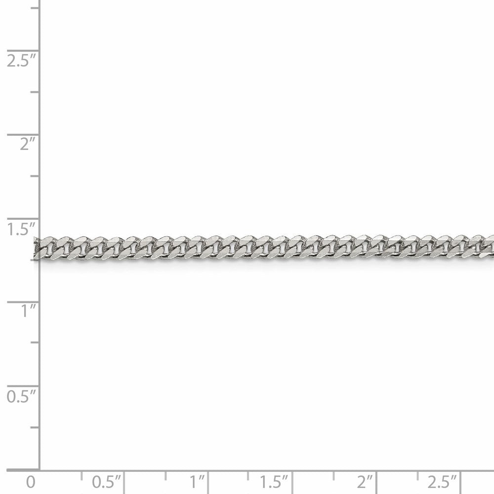 FJC Finejewelers 925 Sterling Silver Curb Bracelet Chain 7 Inches x 3.5 mm