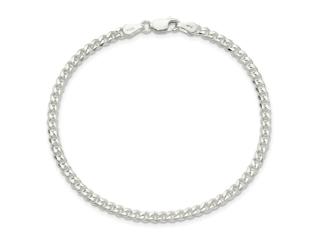 FJC Finejewelers 925 Sterling Silver Curb Bracelet Chain 8 Inches x 3.5 mm