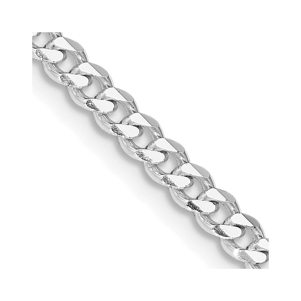 FJC Finejewelers 925 Sterling Silver Rhodium Plated Curb Chain 30 Inches x 3.5 mm