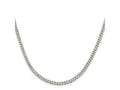 FJC Finejewelers 925 Sterling Silver Rhodium Plated Curb Chain 30 Inches x 3.5 mm