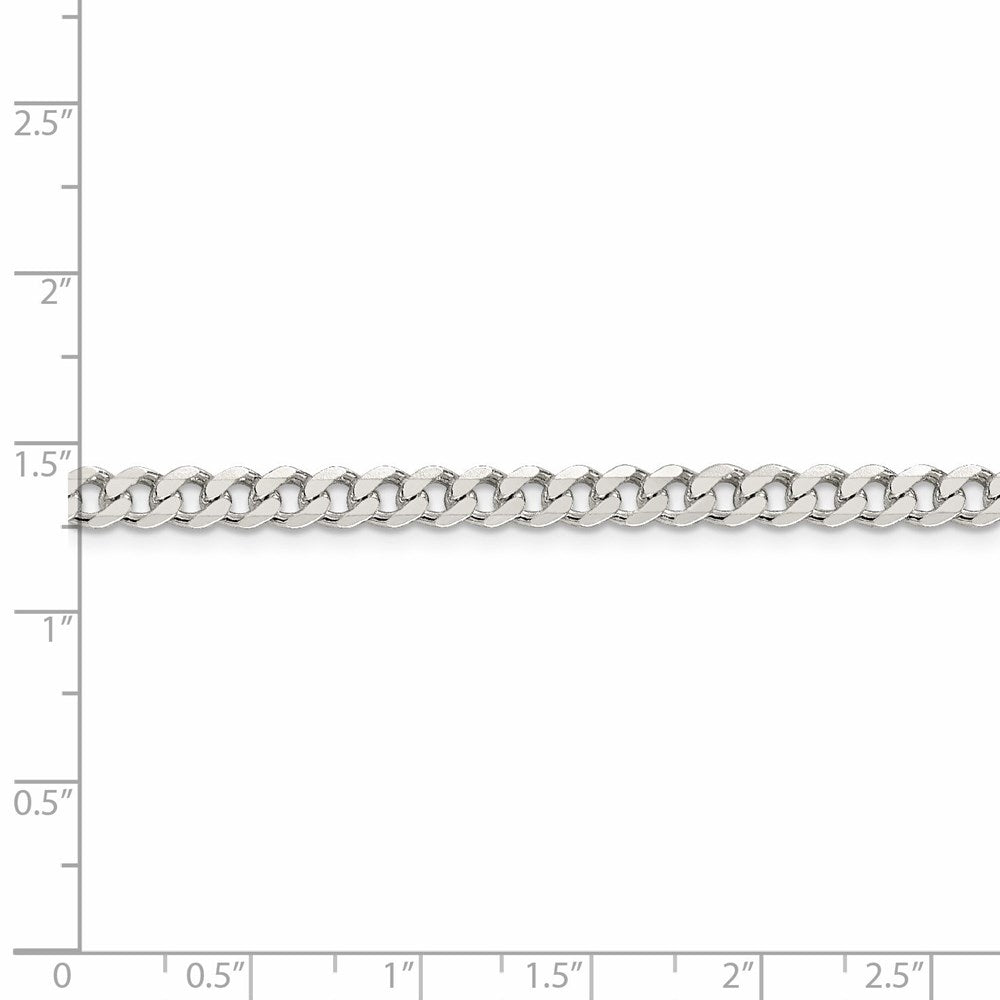 FJC Finejewelers 925 Sterling Silver Curb Chain 20 Inches x 4.5 mm