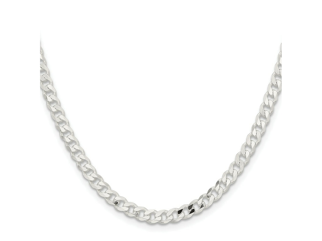 FJC Finejewelers 925 Sterling Silver Curb Chain 20 Inches x 4.5 mm