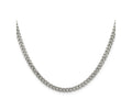 FJC Finejewelers 925 Sterling Silver Rhodium Plated 4.5mm Curb Chain