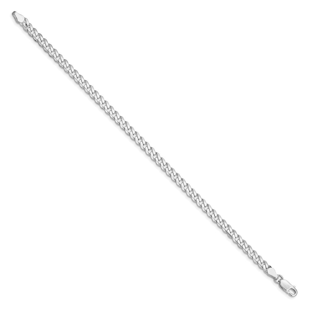 FJC Finejewelers 925 Sterling Silver Rhodium Plated 4.5mm Curb Bracelet Chain