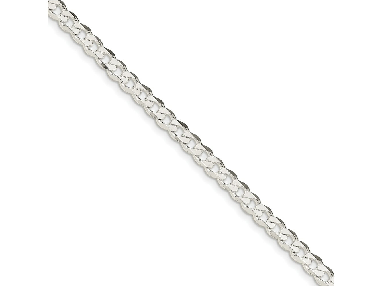 FJC Finejewelers 925 Sterling Silver Curb Bracelet Chain 7 Inches x 6 mm