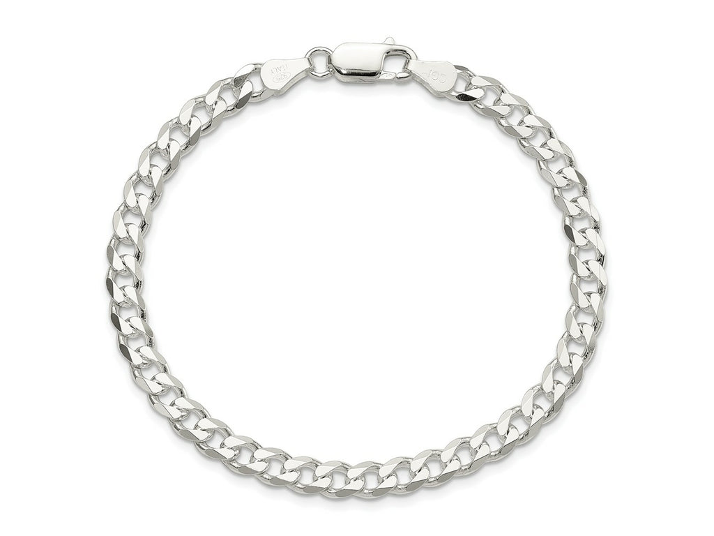 FJC Finejewelers 925 Sterling Silver Curb Bracelet Chain 8 Inches x 6 mm
