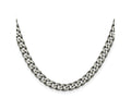 FJC Finejewelers 925 Sterling Silver Antiqued Curb Chain 22 Inches x 6 mm