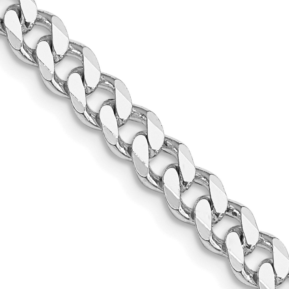 FJC Finejewelers 925 Sterling Silver Rhodium Plated Curb Bracelet Chain 7 Inches x 6 mm