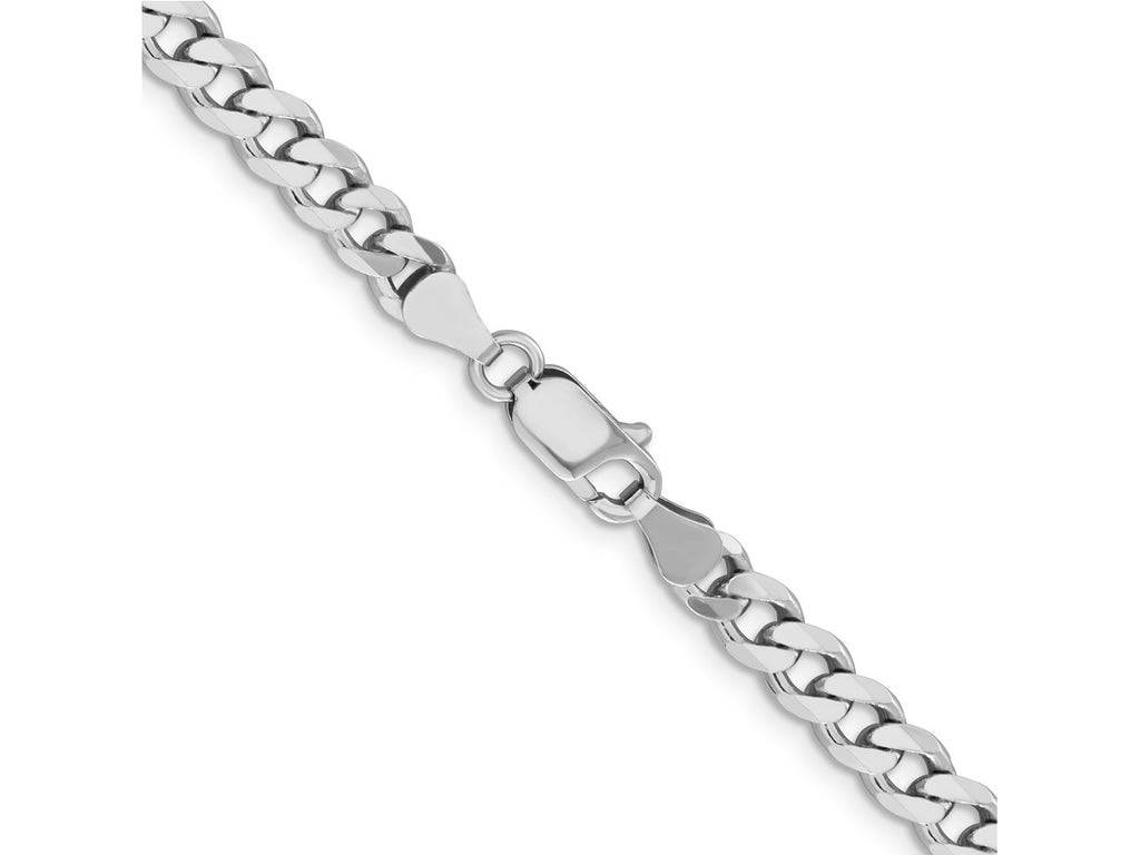 FJC Finejewelers 925 Sterling Silver Rhodium Plated Curb Bracelet Chain 9 Inches x 6 mm