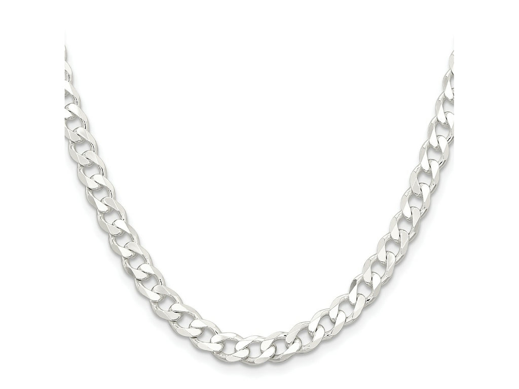 FJC Finejewelers 925 Sterling Silver Curb Chain 20 Inches x 7 mm