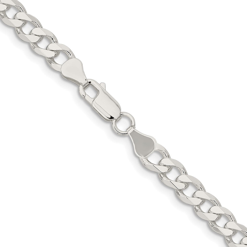 FJC Finejewelers 925 Sterling Silver Curb Bracelet Chain 8 Inches x 7 mm