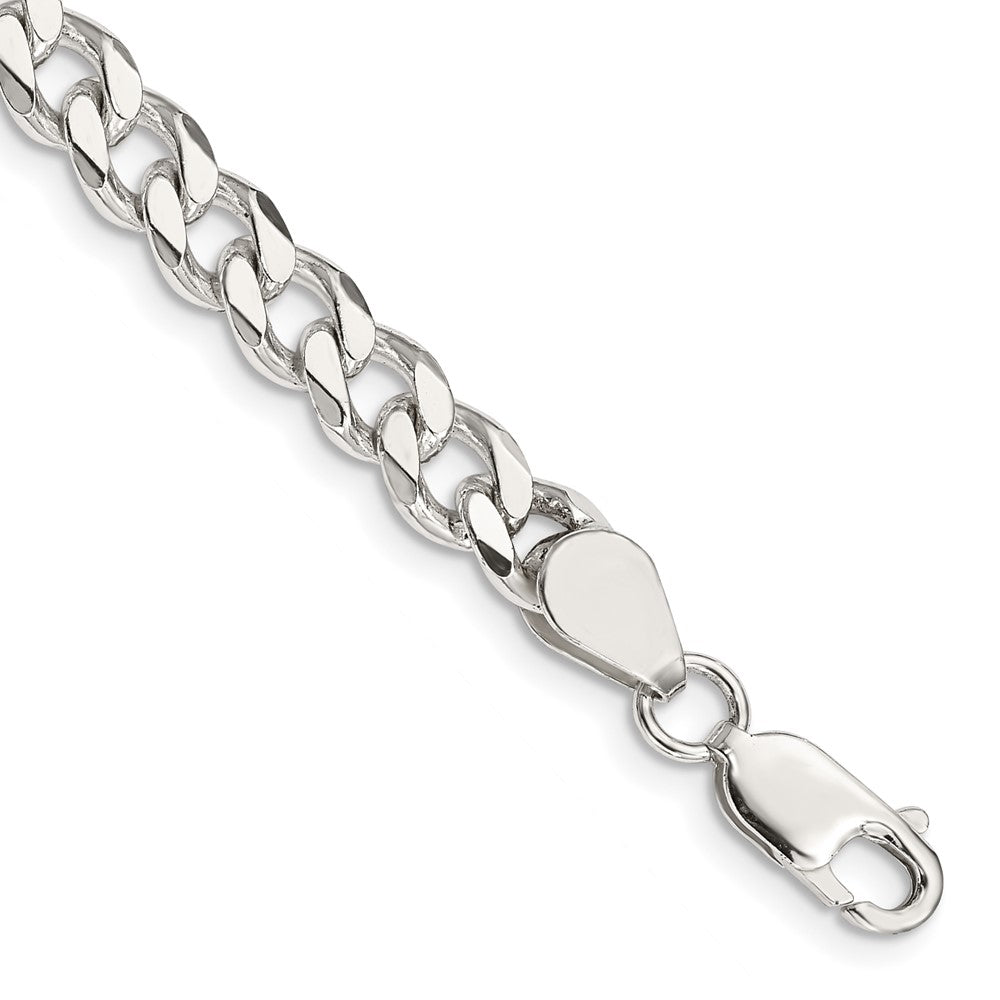 FJC Finejewelers 925 Sterling Silver Curb Bracelet Chain 8 Inches x 7 mm