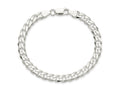 FJC Finejewelers 925 Sterling Silver Curb Bracelet Chain 8 Inches x 7 mm