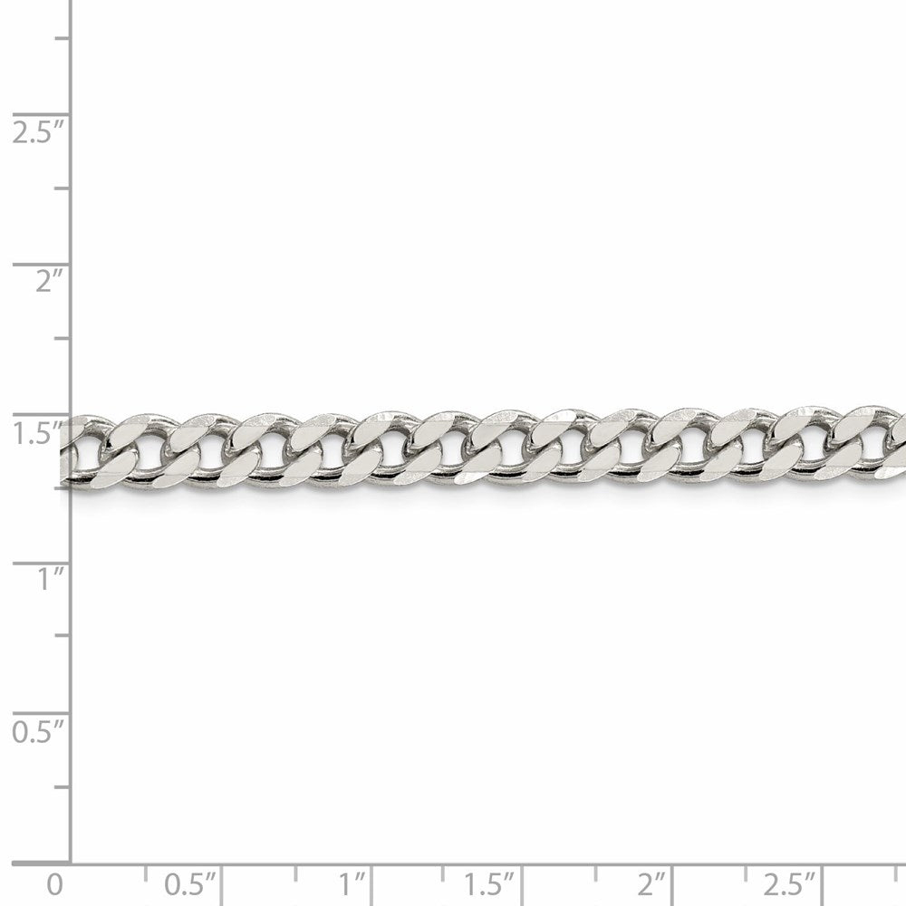 FJC Finejewelers 925 Sterling Silver Curb Bracelet Chain 9 Inches x 7 mm