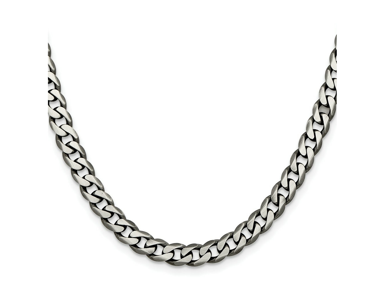 FJC Finejewelers 925 Sterling Silver Antiqued Curb Chain 18 Inches x 7 mm