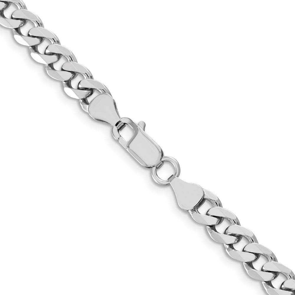 FJC Finejewelers 925 Sterling Silver Rhodium Plated Curb Chain 28 Inches x 7 mm