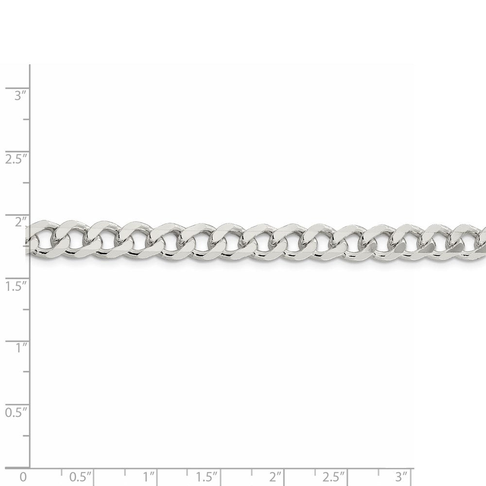 FJC Finejewelers 925 Sterling Silver Curb Bracelet Chain 9 Inches x 7.5 mm