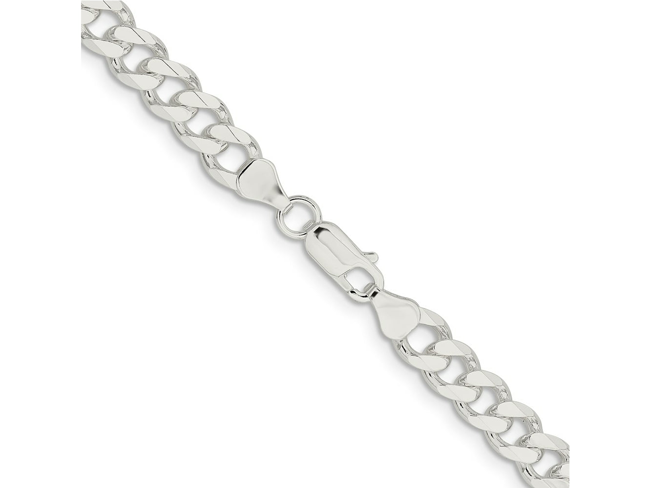 FJC Finejewelers 925 Sterling Silver Curb Bracelet Chain 9 Inches x 7.5 mm