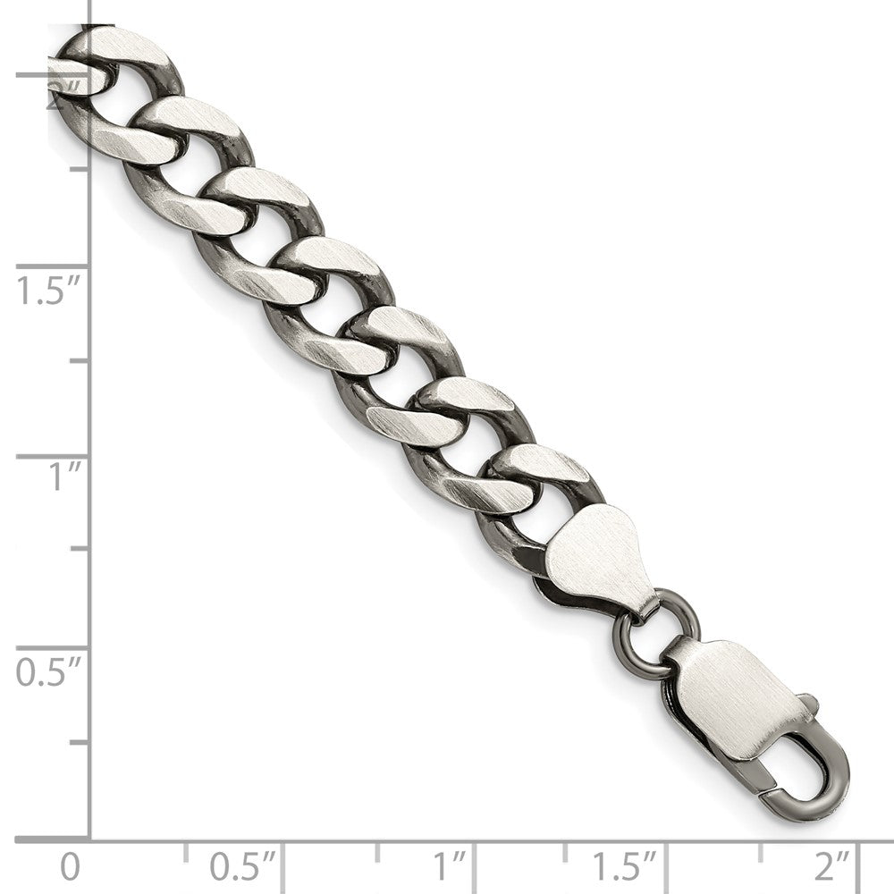 FJC Finejewelers 925 Sterling Silver Antiqued Curb Bracelet Chain 8 Inches x 7.5 mm