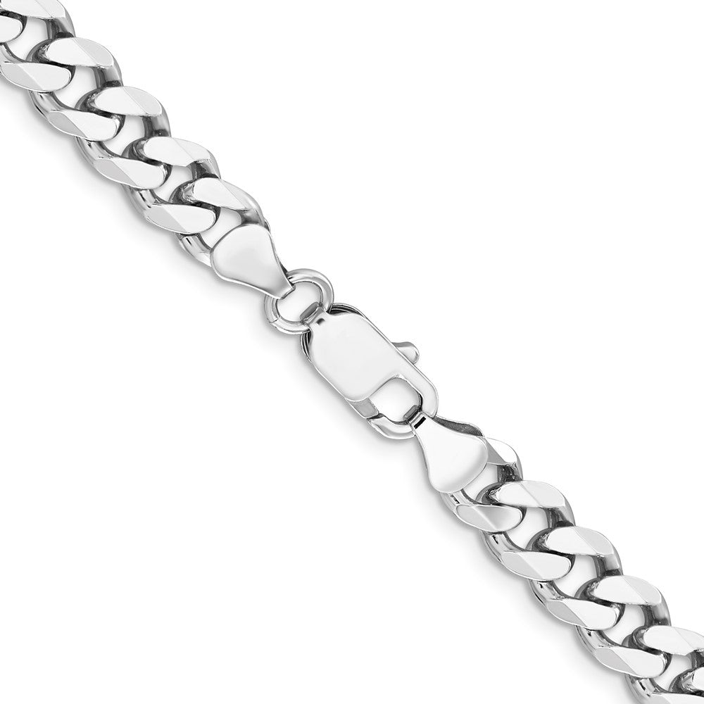 FJC Finejewelers 925 Sterling Silver Rhodium Plated Curb Chain 22 Inches x 7.5 mm