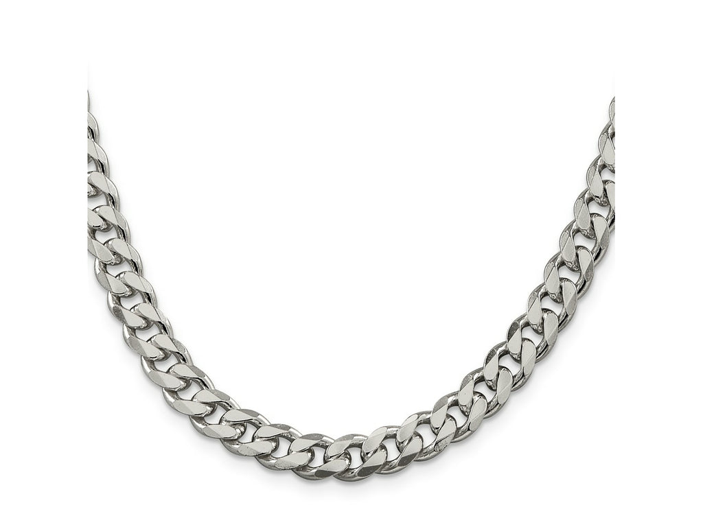 FJC Finejewelers 925 Sterling Silver Curb Chain 20 Inches x 8 mm