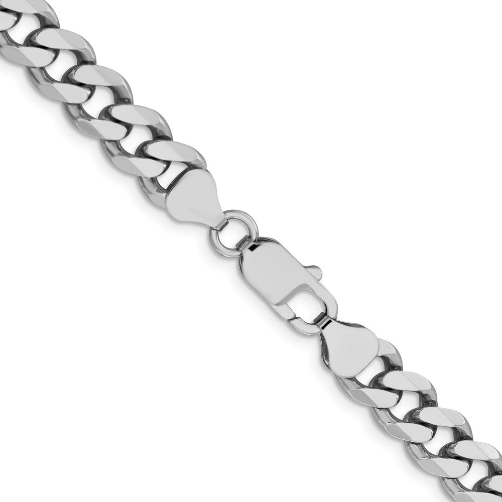 FJC Finejewelers 925 Sterling Silver Rhodium Plated Curb Chain 22 Inches x 8 mm