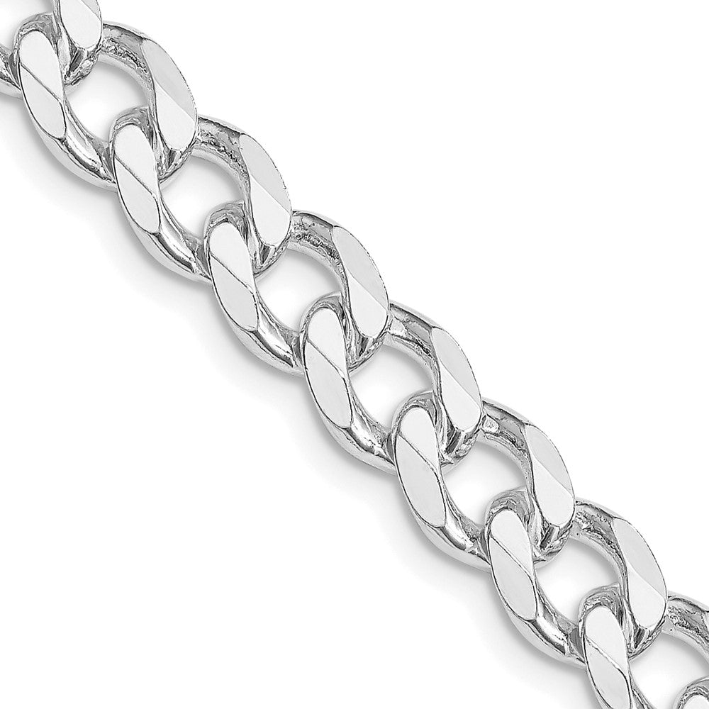 FJC Finejewelers 925 Sterling Silver Rhodium Plated Curb Chain 22 Inches x 8 mm
