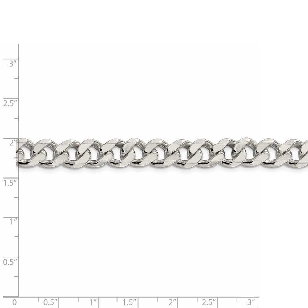FJC Finejewelers 925 Sterling Silver Curb Bracelet Chain 9 Inches x 9 mm