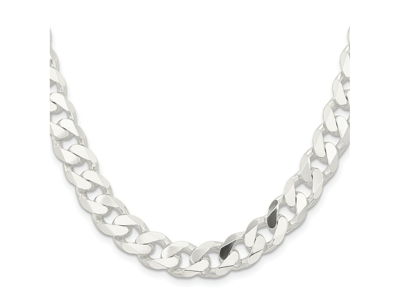 FJC Finejewelers 925 Sterling Silver Curb Chain 20 Inches x 11 mm