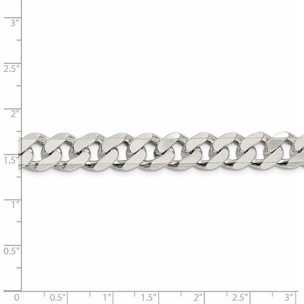 FJC Finejewelers 925 Sterling Silver Curb Bracelet Chain 9 Inches x 11 mm