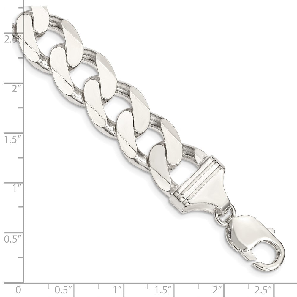 FJC Finejewelers 925 Sterling Silver Curb Bracelet Chain 8 Inches x 15 mm