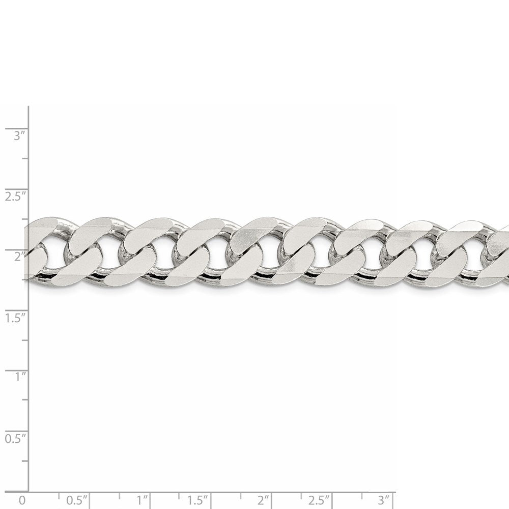 FJC Finejewelers 925 Sterling Silver Curb Bracelet Chain 9 Inches x 15 mm